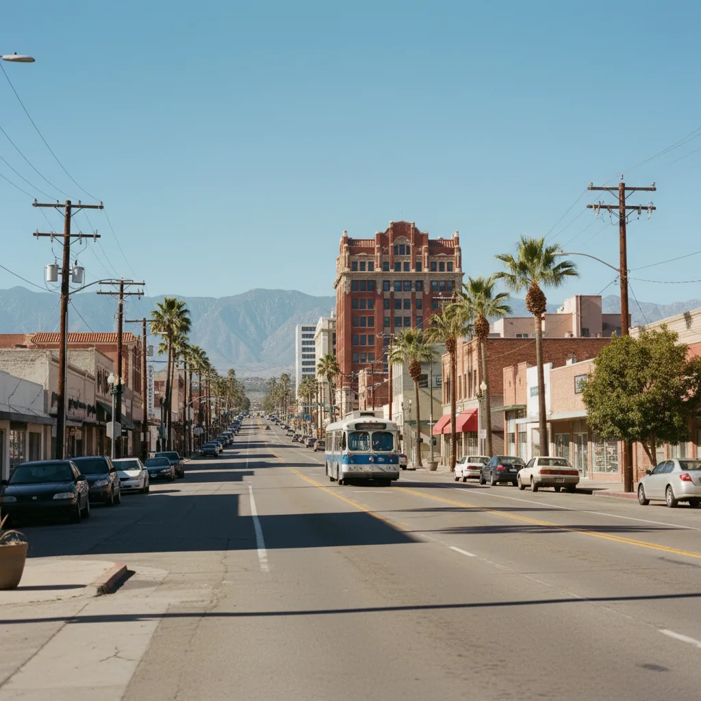 Fontana, CA business district